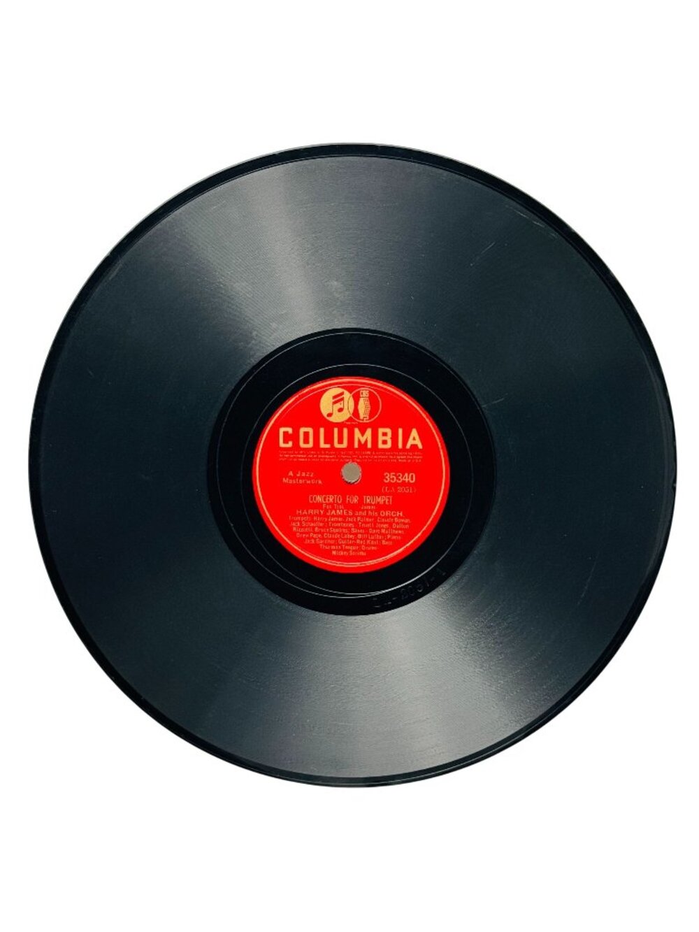 Harry James Concerto For Trumpet 10in Shellac 78 RPM Columbia Records 35340 VG+